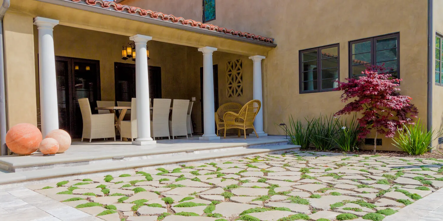 Mediterranean landscape design by Pacific Outdoor Living