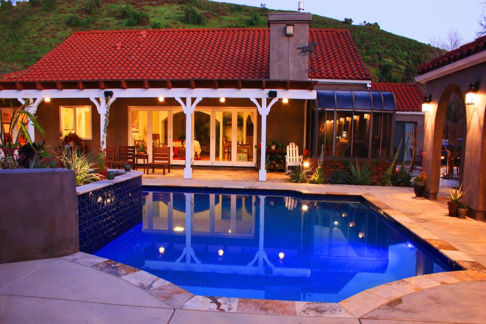 Glendale 3 landscaping with pool construction