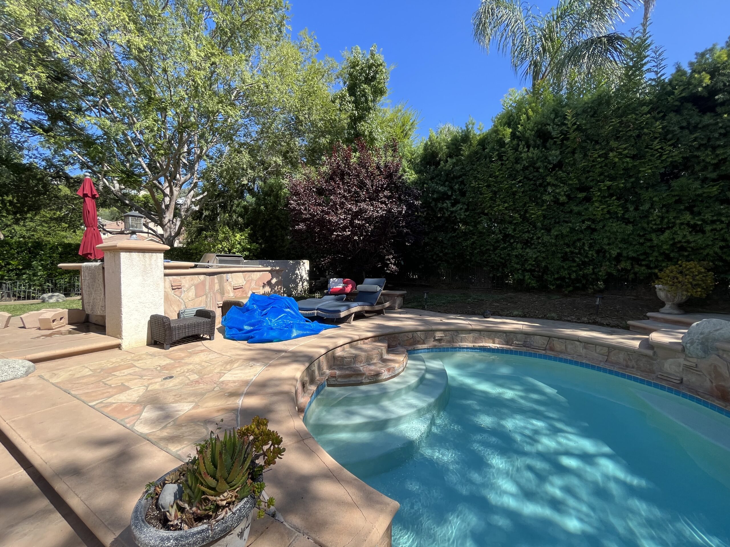 Backyard before renovation prior to design and construction by Pacific Outdoor Living