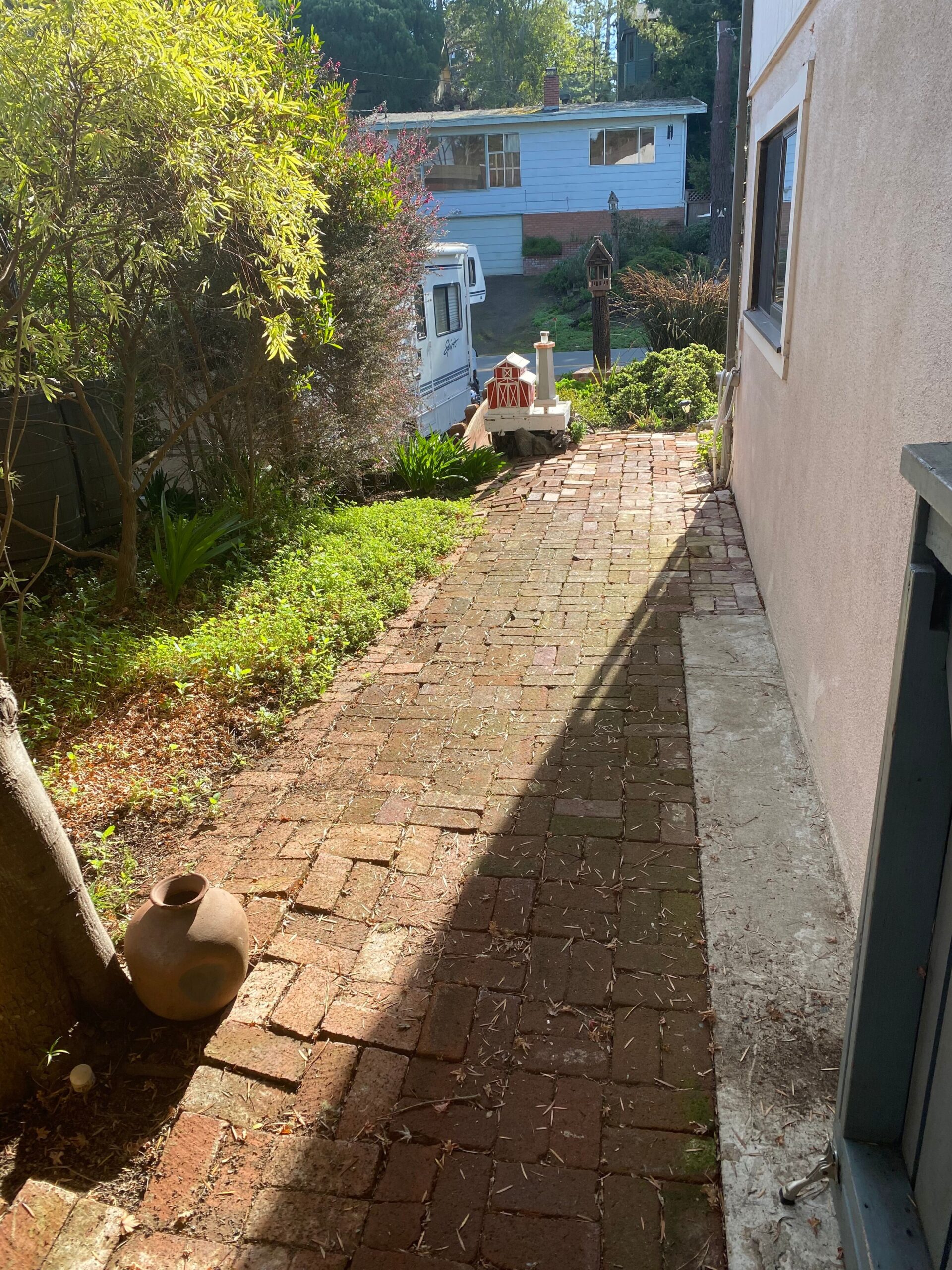 Backyard before renovation prior to design and construction by Pacific Outdoor Living