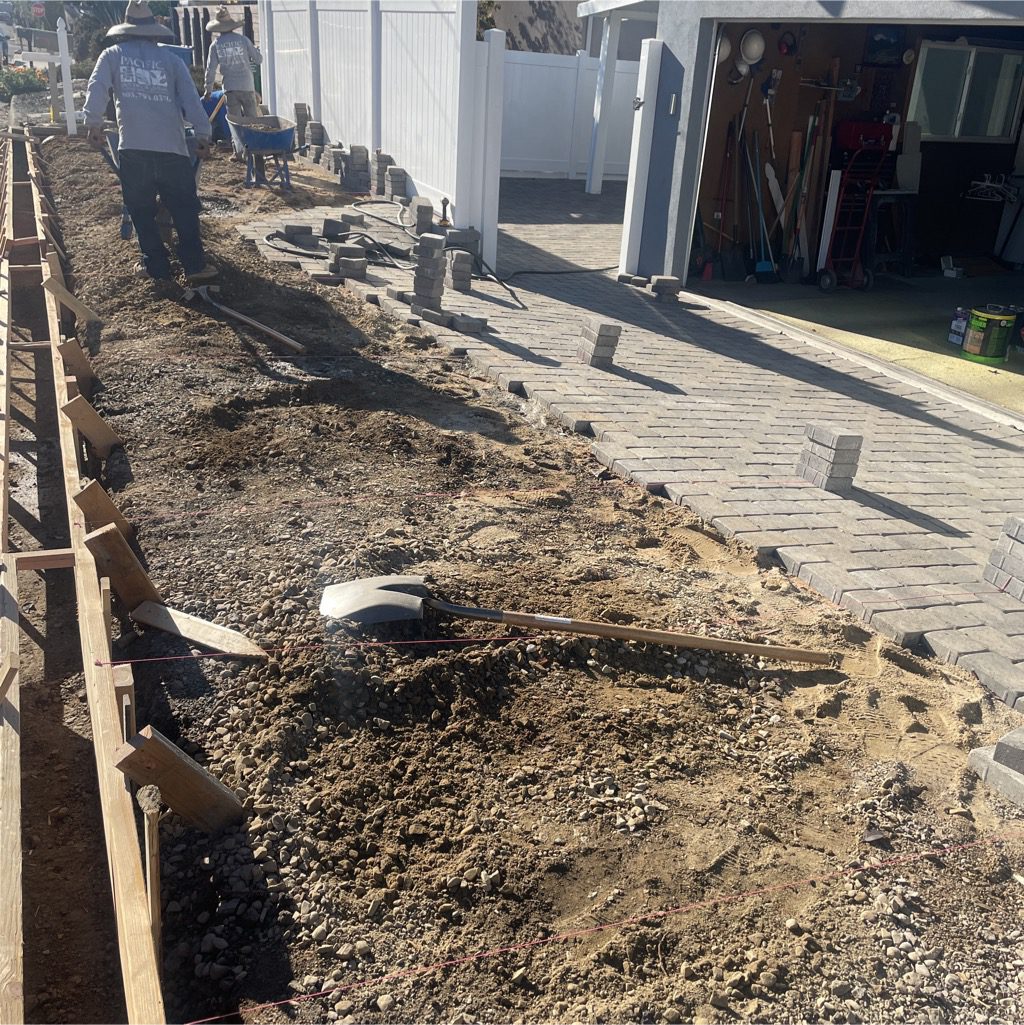 Driveway construction process