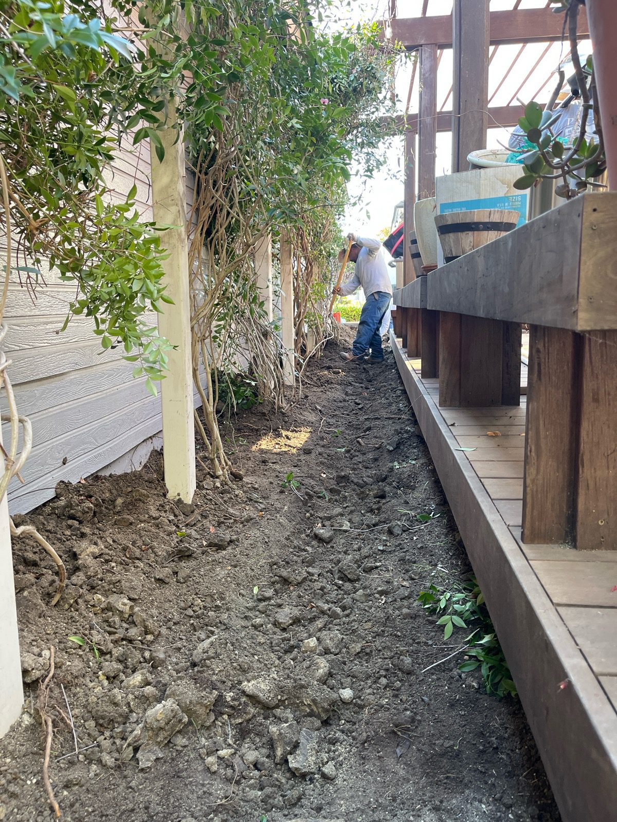 Patio construction photo