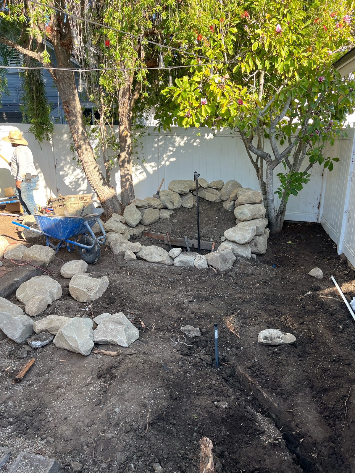 Patio construction photo