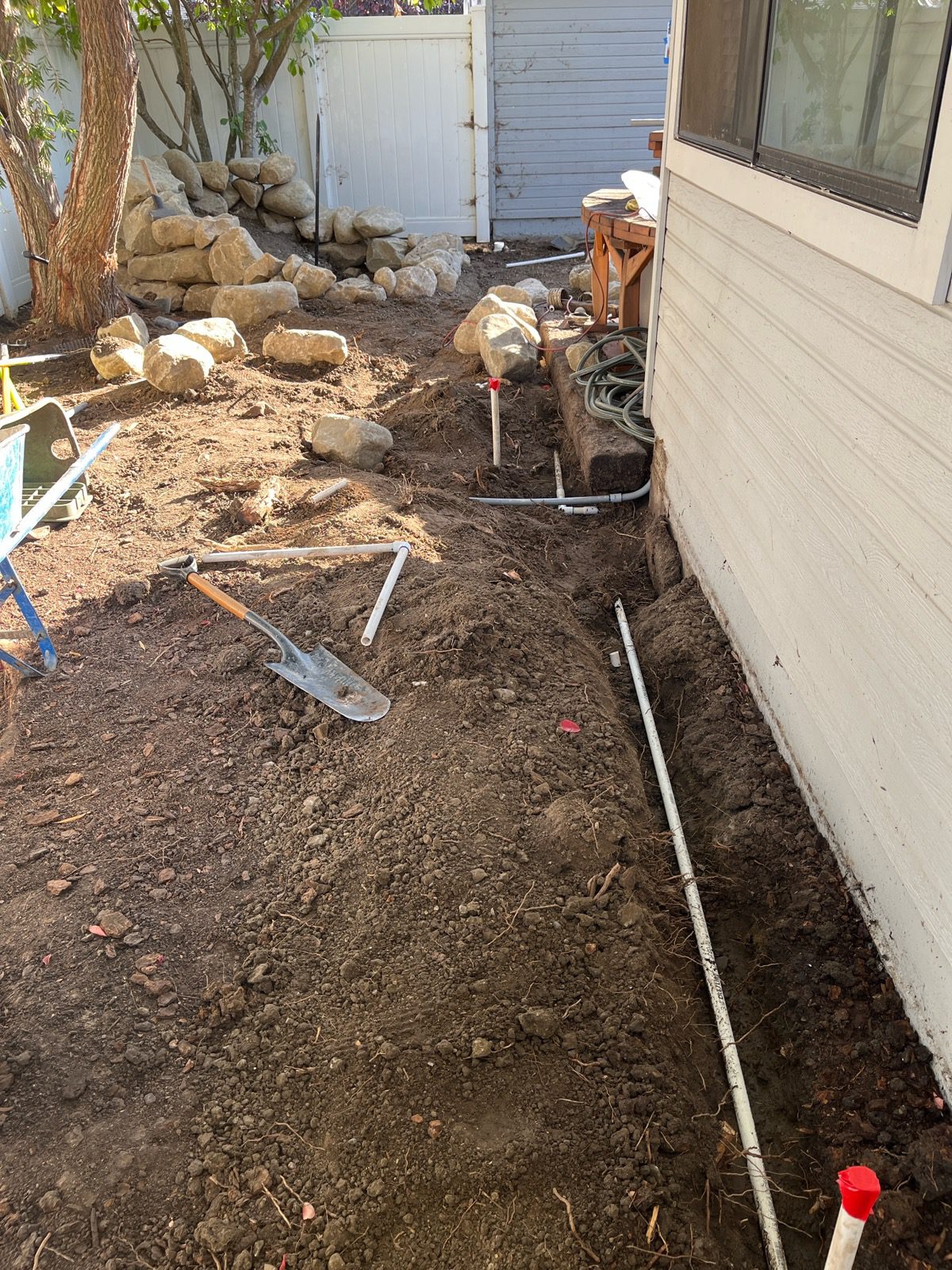 Patio construction photo