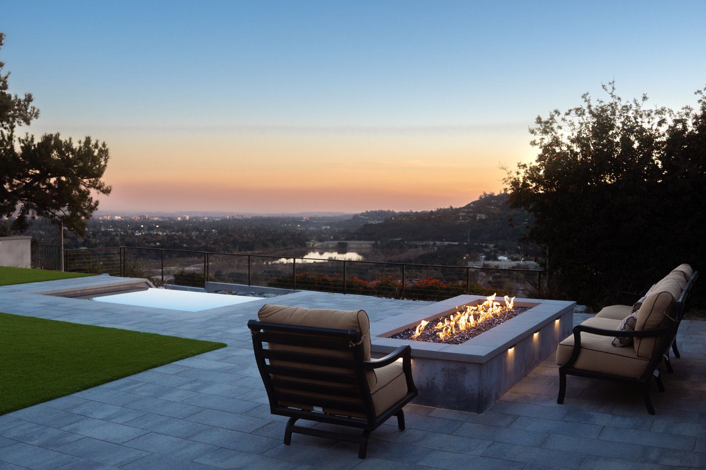 Financing consultation helping clients understand payment options for their outdoor project