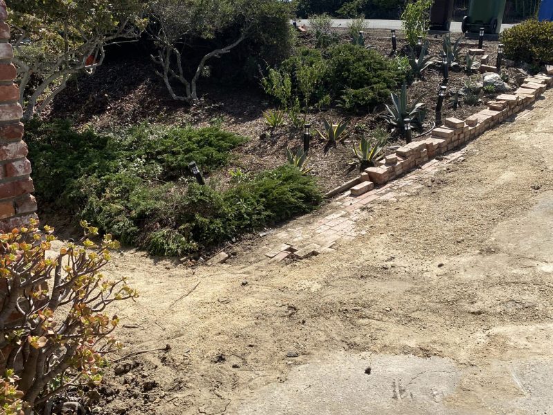 Driveway before renovation prior to design and construction by Pacific Outdoor Living