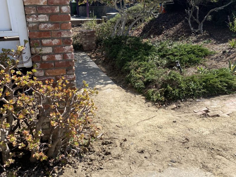 Driveway before renovation prior to design and construction by Pacific Outdoor Living