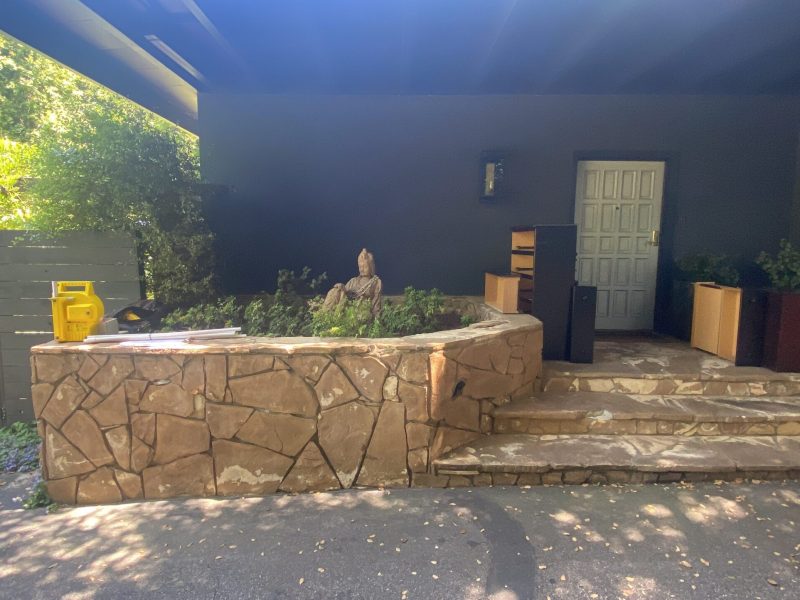 Driveway before renovation prior to design and construction by Pacific Outdoor Living