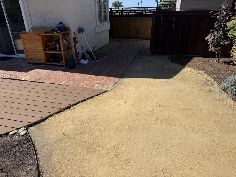 Backyard before renovation prior to design and construction by Pacific Outdoor Living