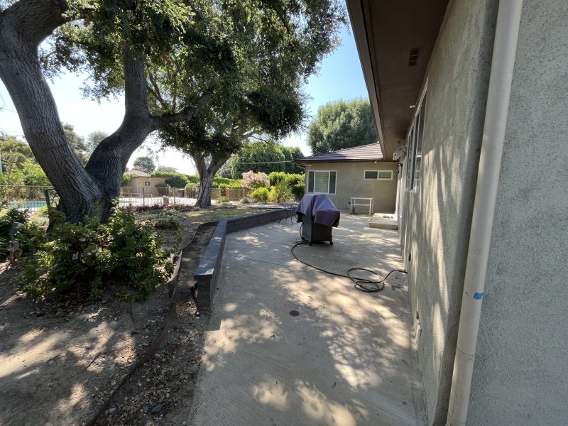 Backyard before renovation prior to design and construction by Pacific Outdoor Living