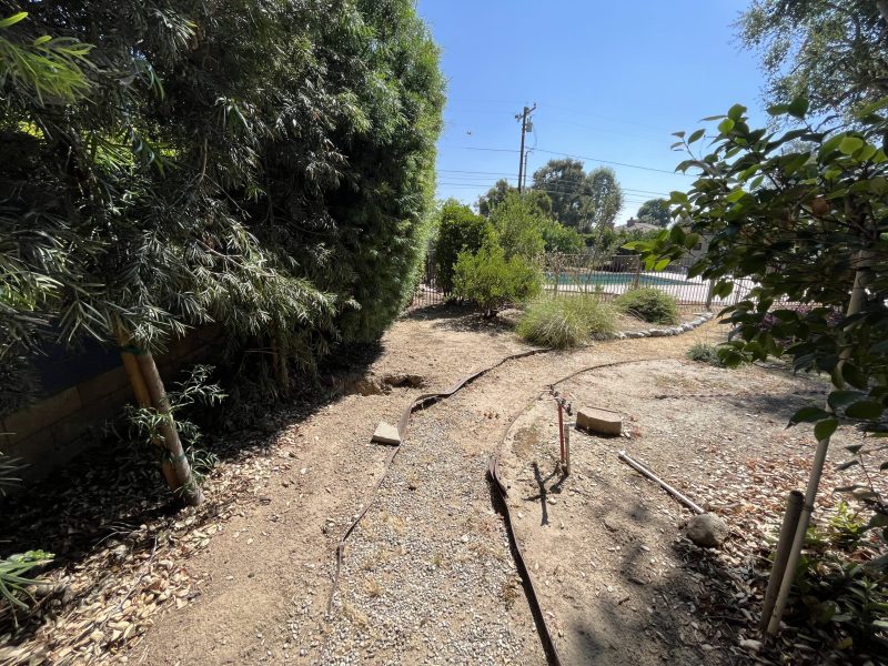 Backyard before renovation prior to design and construction by Pacific Outdoor Living