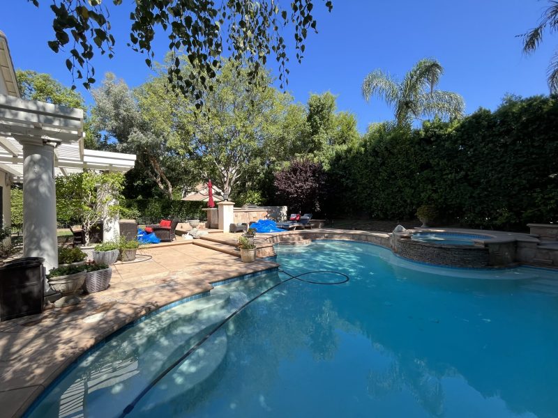 Backyard before renovation prior to design and construction by Pacific Outdoor Living