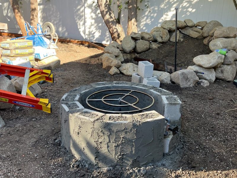 Patio construction photo