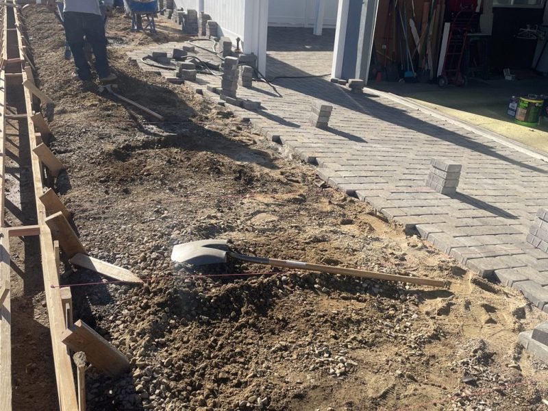 Driveway construction process