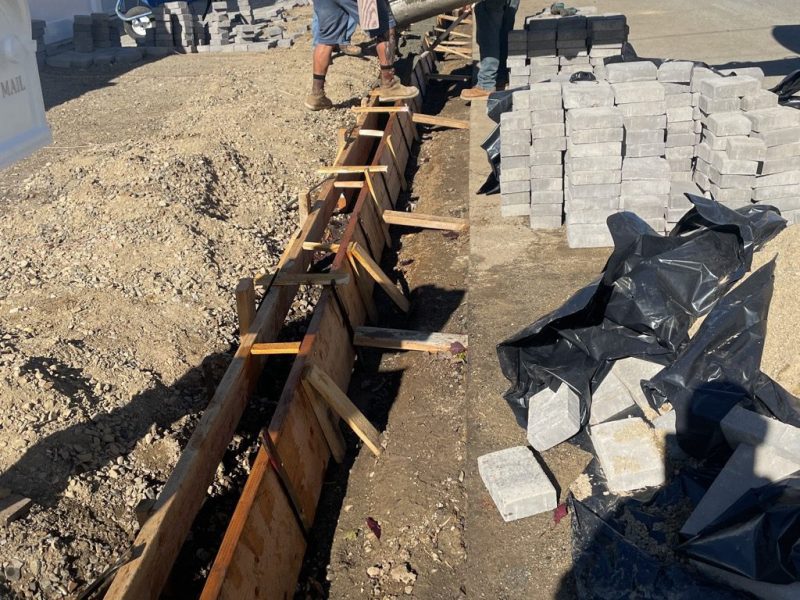 Driveway construction process