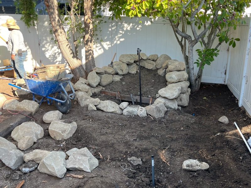 Patio construction photo